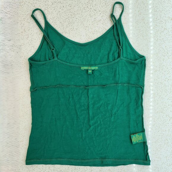 Emerald/Jade Green Y2K Tank top with Gusseted Bust - Picture 4 of 7